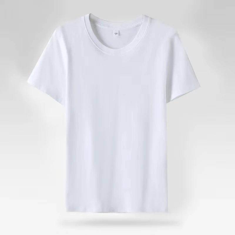Solid Women Short Sleeve T Shirt Cotton O Neck Loose Black White Basic Thin Tops Fashion Harajuku Casual Outer Wear T-Shirts