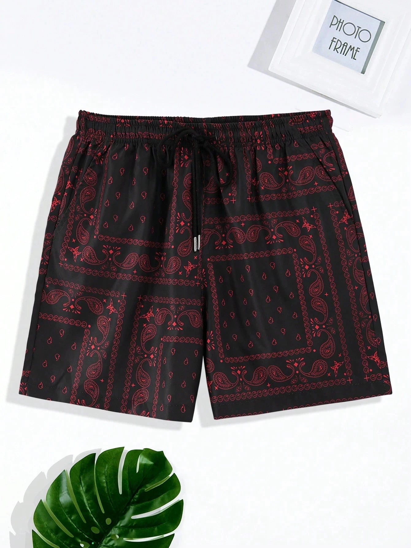 Trend Bandana Graphic Beach Short for Men Summer Fashion Swim Trunks Loose Casual Streetwear Hawaiian Short Pants