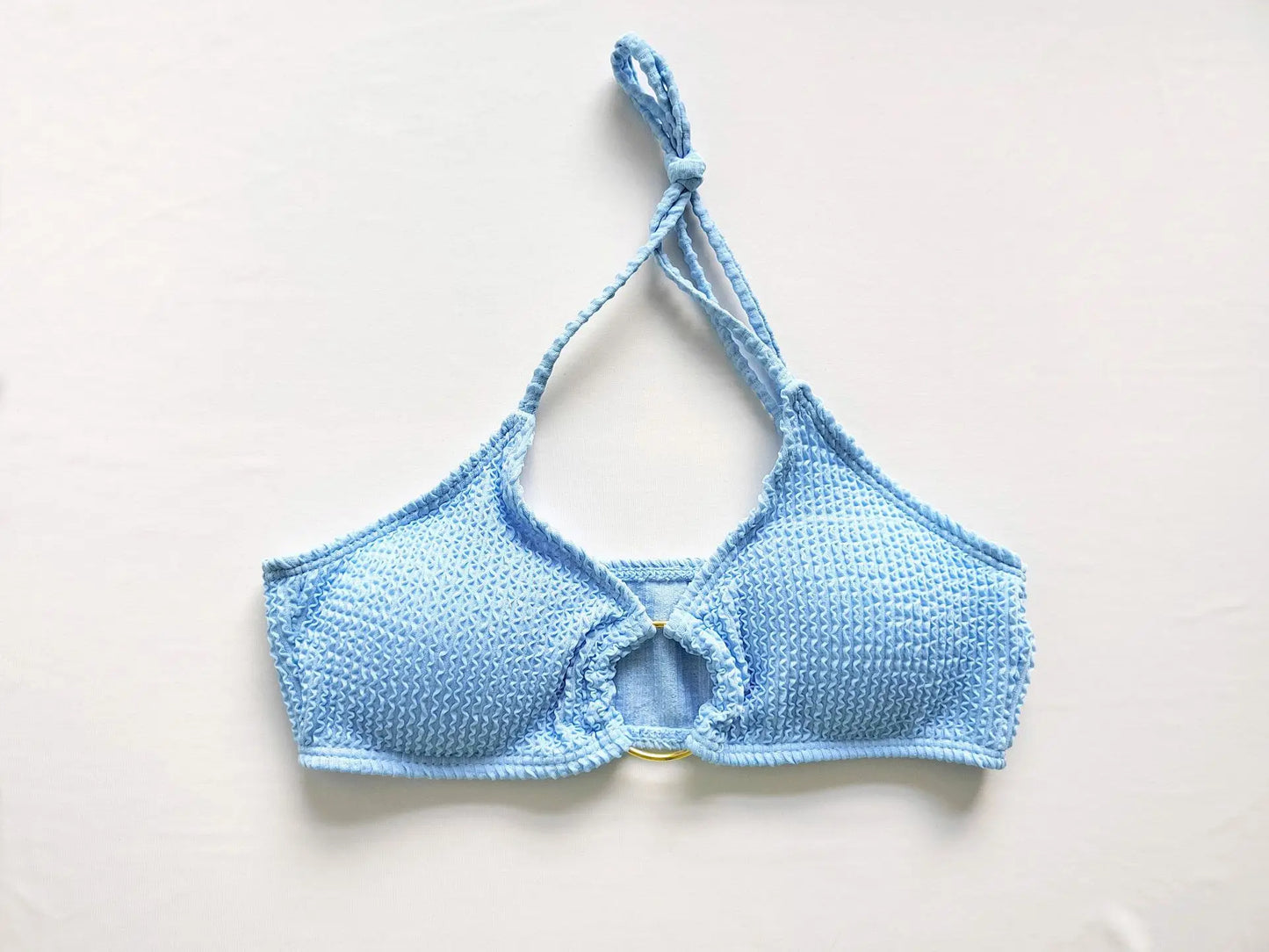 New High Elastic Bikini Set for 2025 Summer Three-piece Solid Color Lace-up Sexy Women Swimsuit Beach Bathing Suit Swimwear