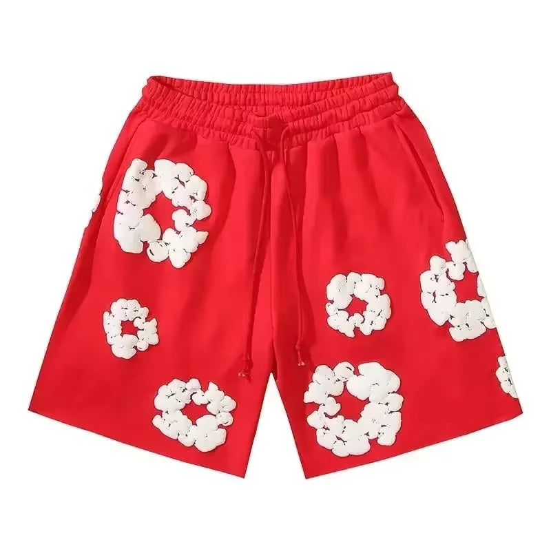 2025 Summer Fashion Pants Men Women Clothes America Kapok Floral Pants Breathable Quick-Drying Best Trendy Daily Casual Shorts