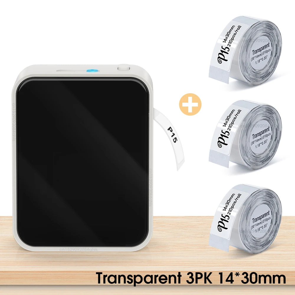 Wireless Bluetooth Label Printer Portable Thermal Printer Similar as D11 D110 D101 Labeling Machine Mini Label Maker P15 Sticker
