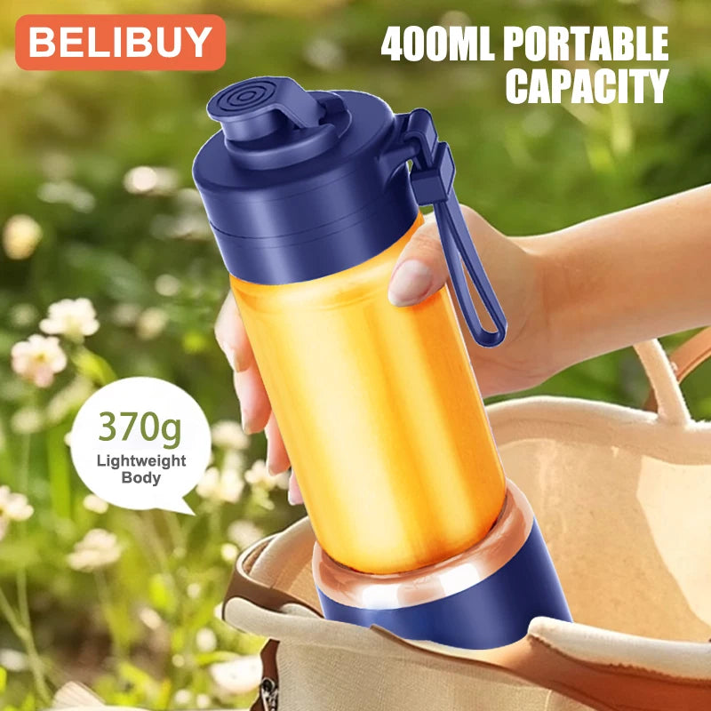 Portable Blender Electric Juicer 600ML Fruit Mixers 2000mAh USB Rechargeable Smoothie Mini Blender Multifunction Juice Maker