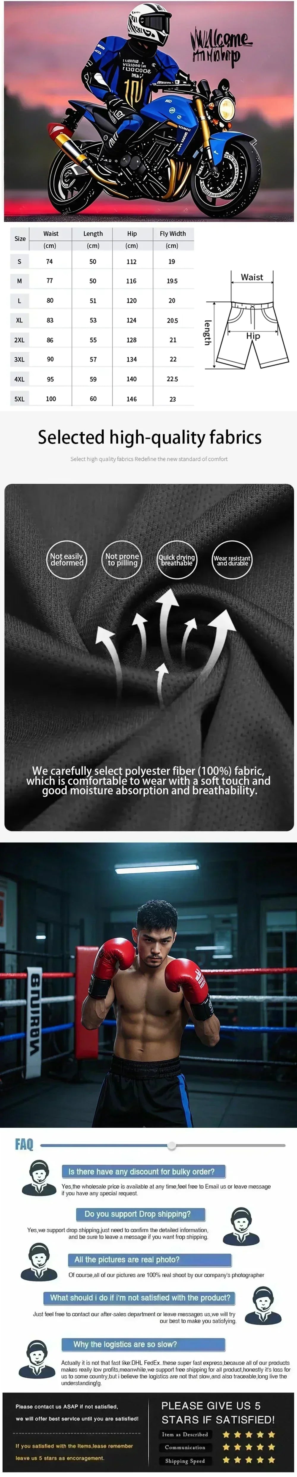 2025 summer hot brand motorcycle print men hip hop beach shorts casual fashion trend quick drying sports pants