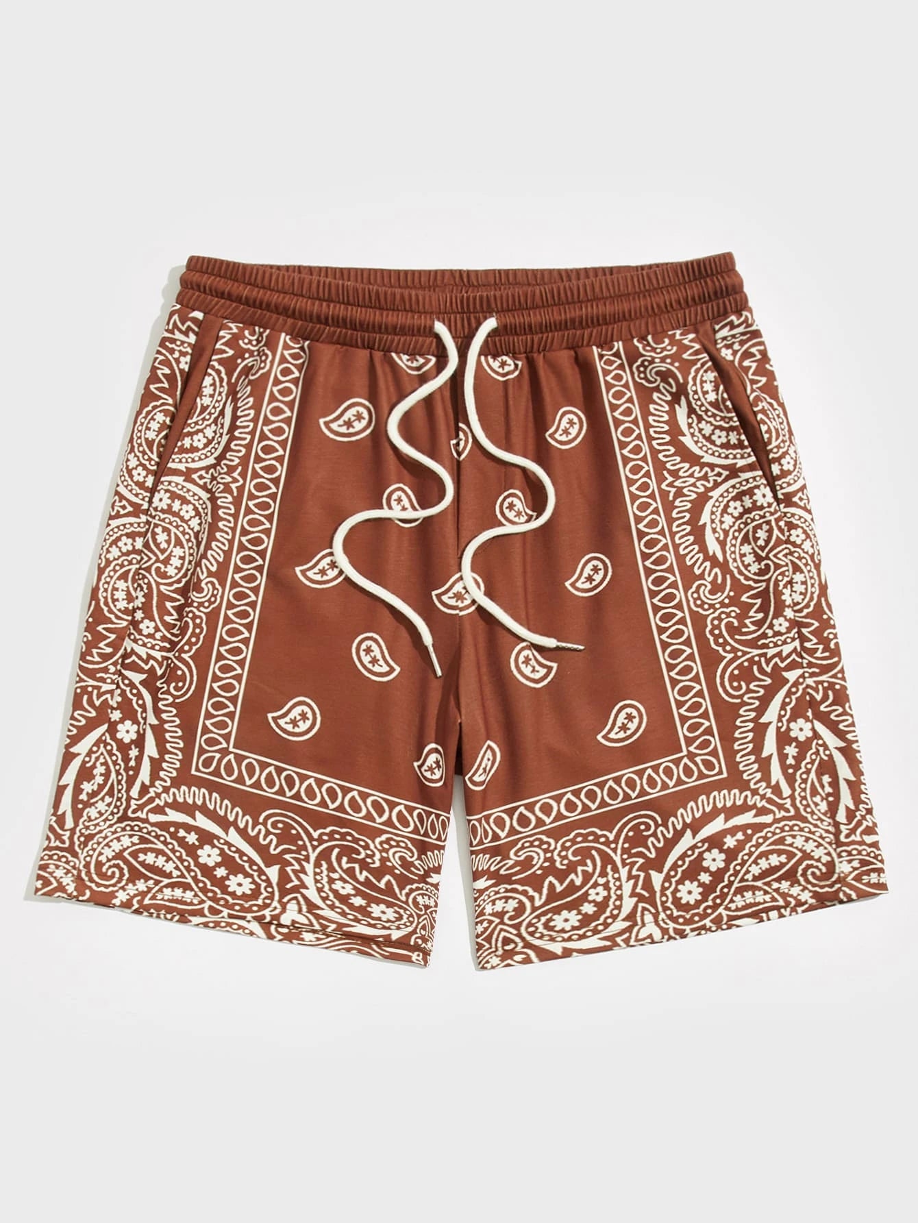 Trend Bandana Graphic Beach Short for Men Summer Fashion Swim Trunks Loose Casual Streetwear Hawaiian Short Pants