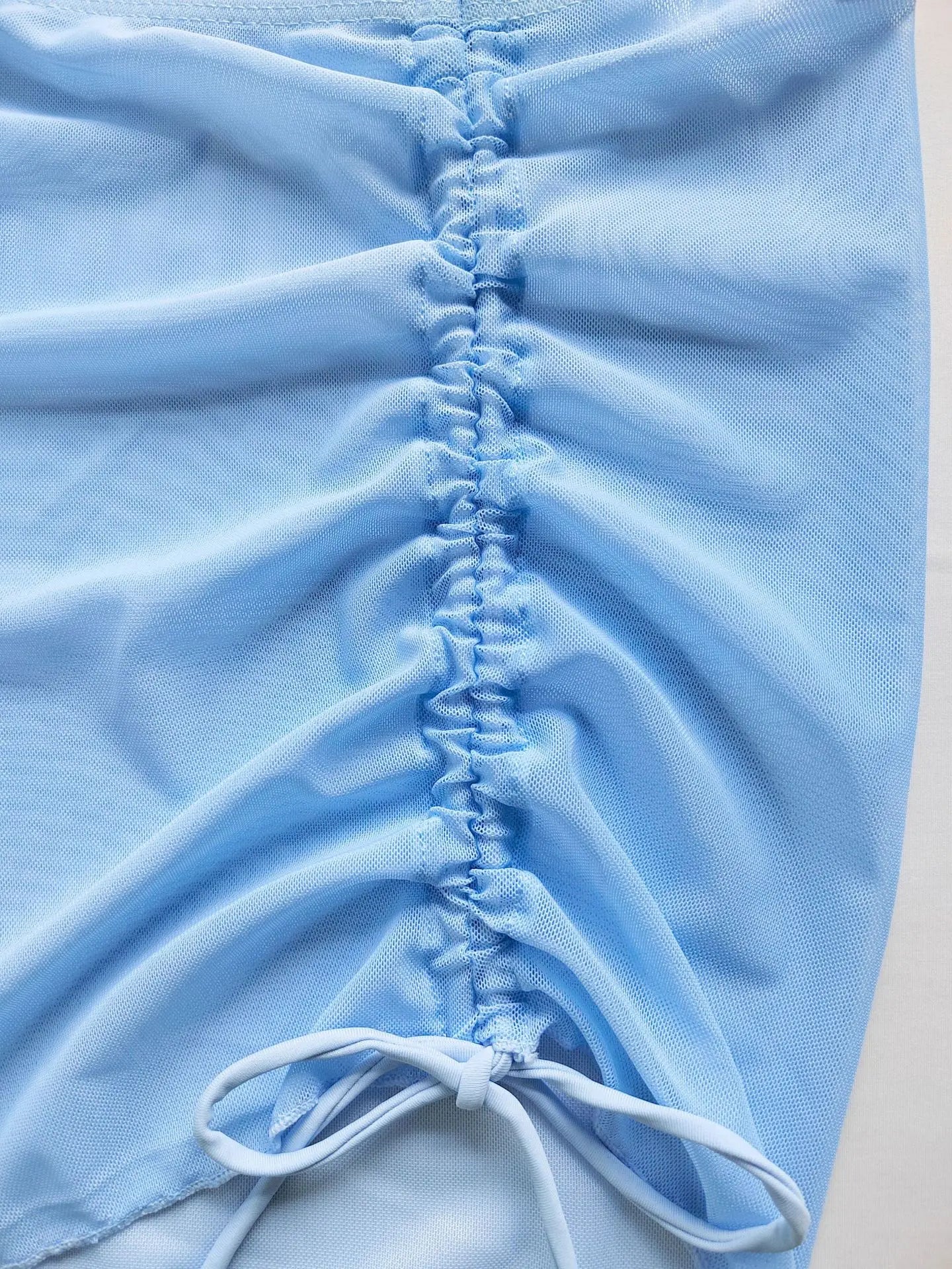 New High Elastic Bikini Set for 2025 Summer Three-piece Solid Color Lace-up Sexy Women Swimsuit Beach Bathing Suit Swimwear
