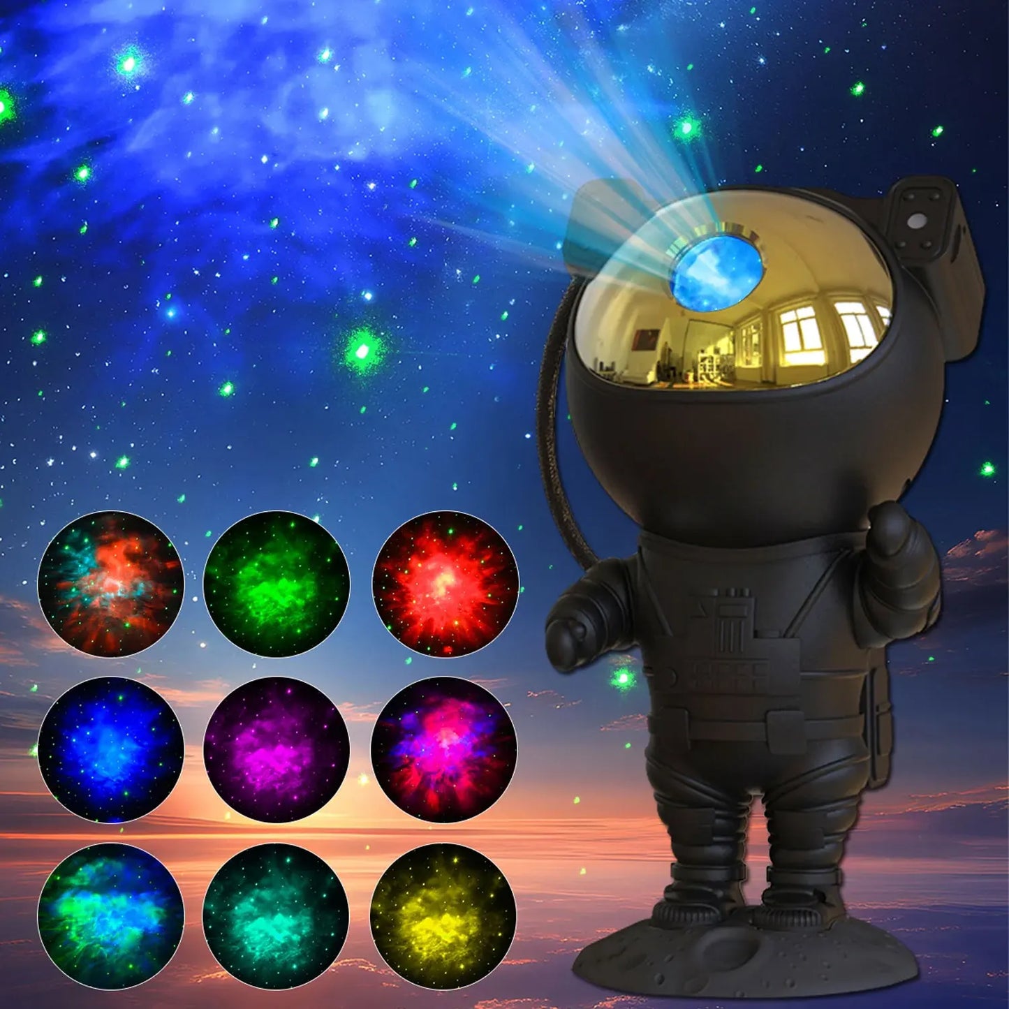 Galaxy Star Astronaut Projector LED Night Light Starry Sky Porjectors Lamp Decoration Bedroom Room Decorative For Children Gifts