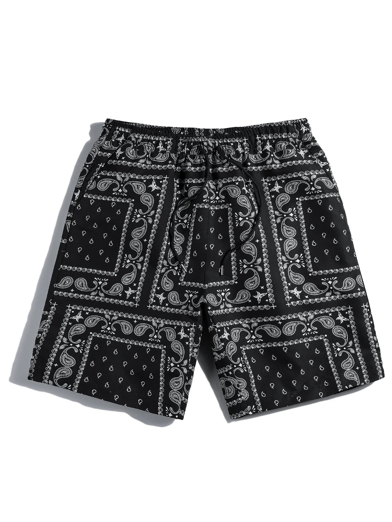 Trend Bandana Graphic Beach Short for Men Summer Fashion 3D Printed Swim Trunks Loose Casual Streetwear Hawaiian Short Pants