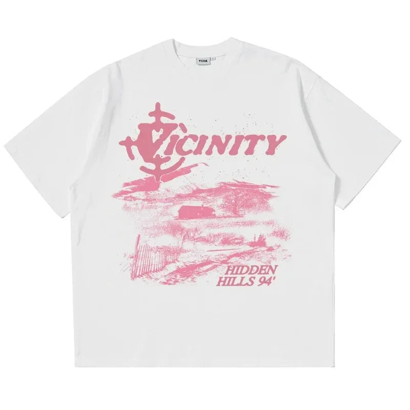 Unisex Tshirts Summer Soft Round Neck Short Sleeve Fashion Vintage Graphic Y2k Tops Short Sleeve Harajuku Aesthetic Clothing
