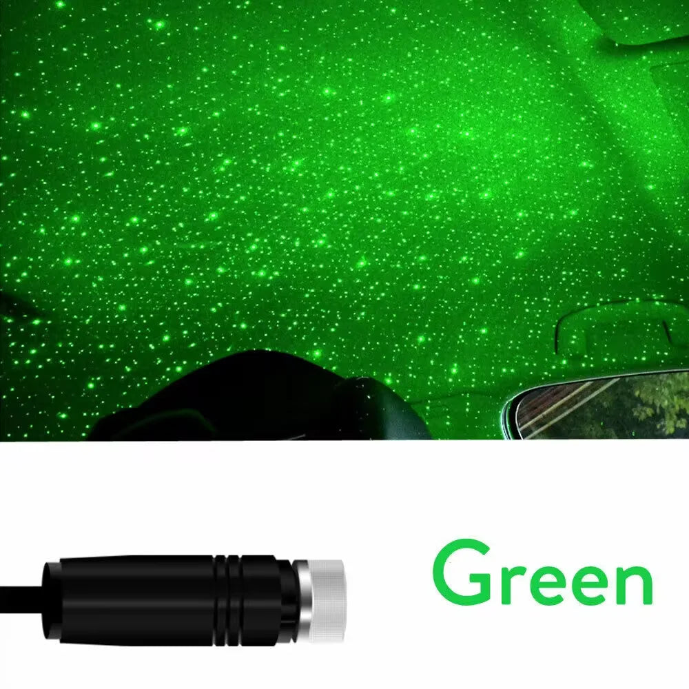USB Dual Head LED Starry Sky Night Light USB Powered Galaxy Star Projector Atmosphere Lamp For Auto Car Roof Room Ceiling Decor