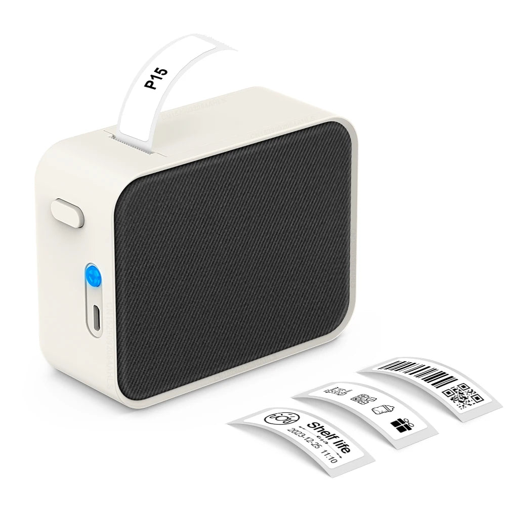 Wireless Bluetooth Label Printer Portable Thermal Printer Similar as D11 D110 D101 Labeling Machine Mini Label Maker P15 Sticker