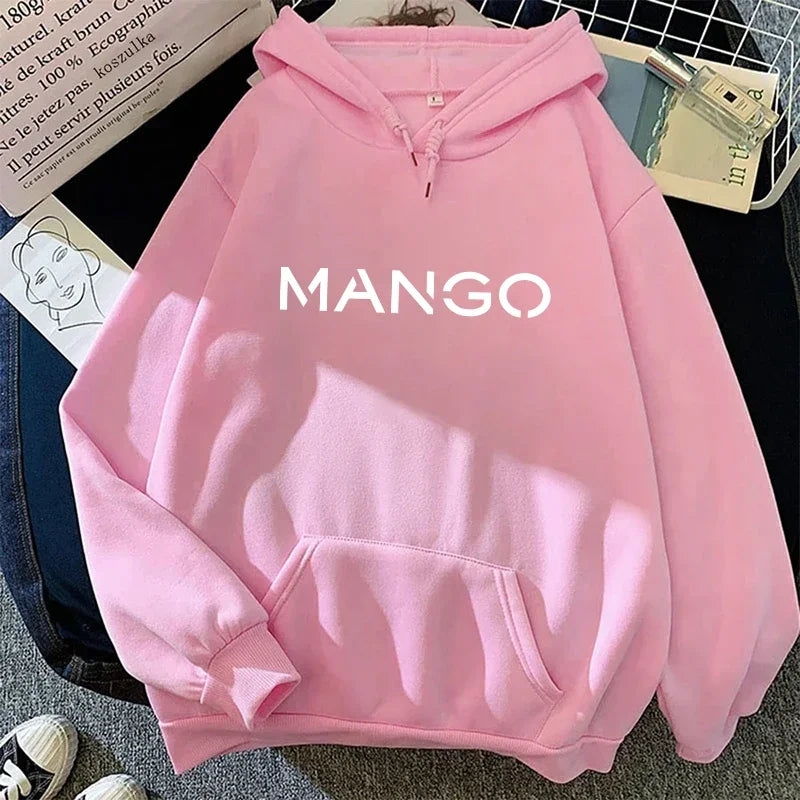 2025 New Arrival Woman Hooded Sweatshirt Urban Casual Fashion Long Sleeve Pullover Female Home Outdoor Comfort Loose Warm Hoodie