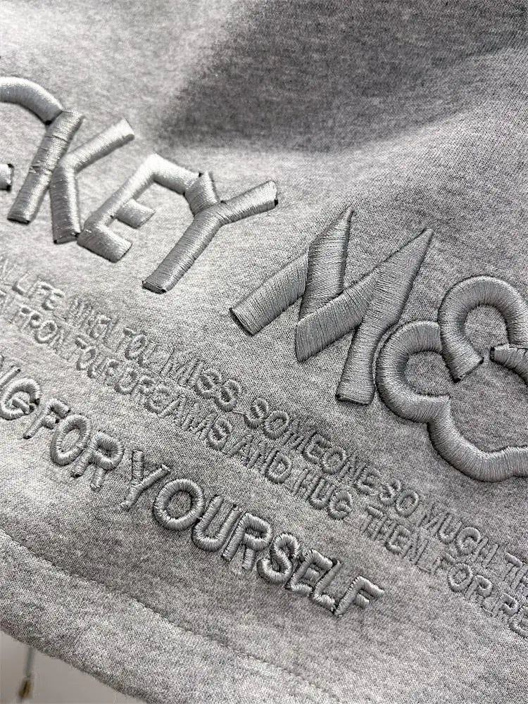 Disney New Arrival Top Fashion Autumn Cotton Loose Ins Casual Cartoon Embroidery Mickey Mouse Long Sleeve Hoodies