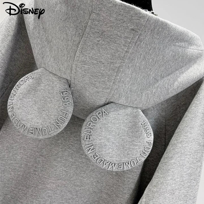 Disney New Arrival Top Fashion Autumn Cotton Loose Ins Casual Cartoon Embroidery Mickey Mouse Long Sleeve Hoodies