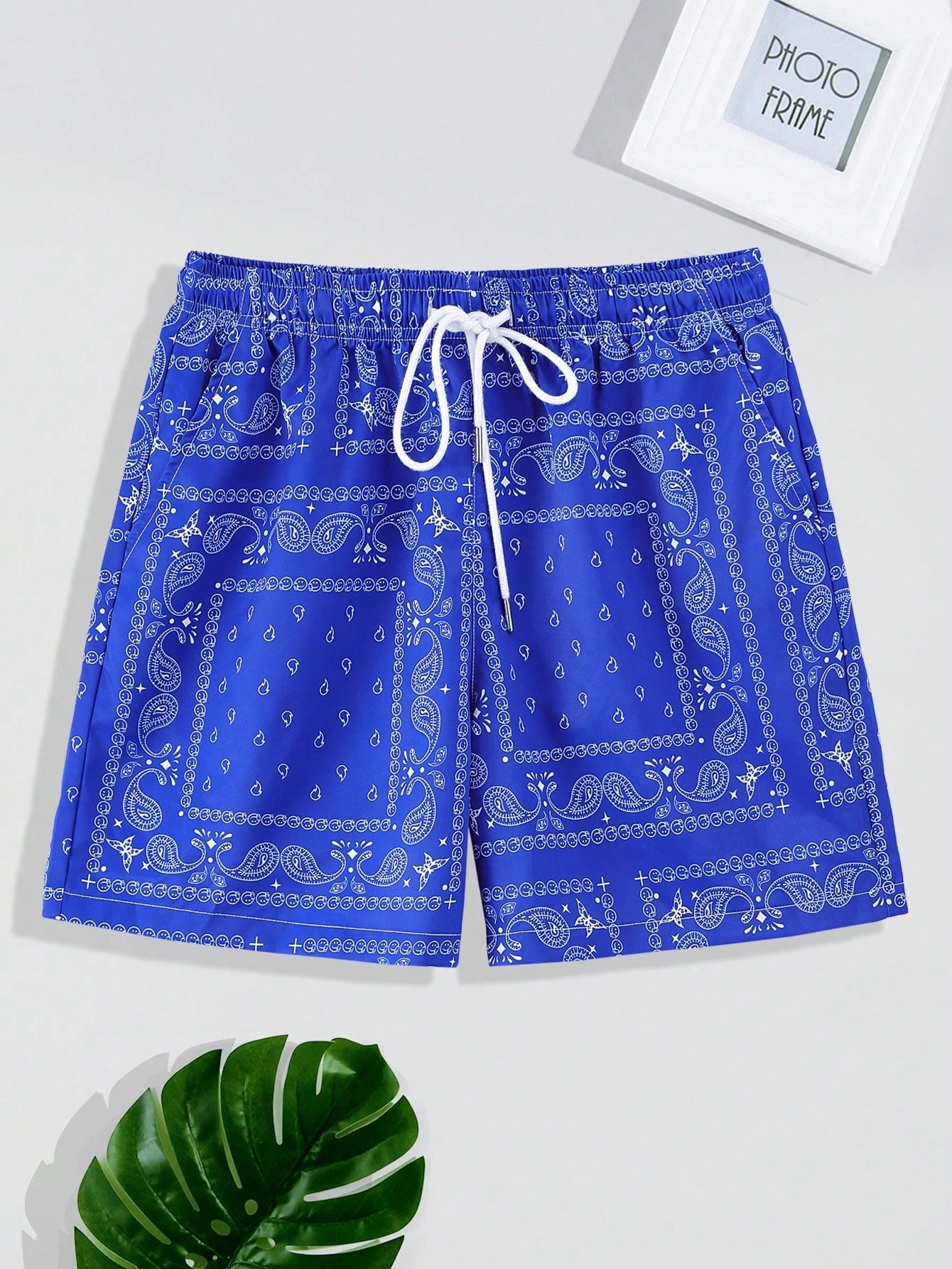 Trend Bandana Graphic Beach Short for Men Summer Fashion 3D Printed Swim Trunks Loose Casual Streetwear Hawaiian Short Pants