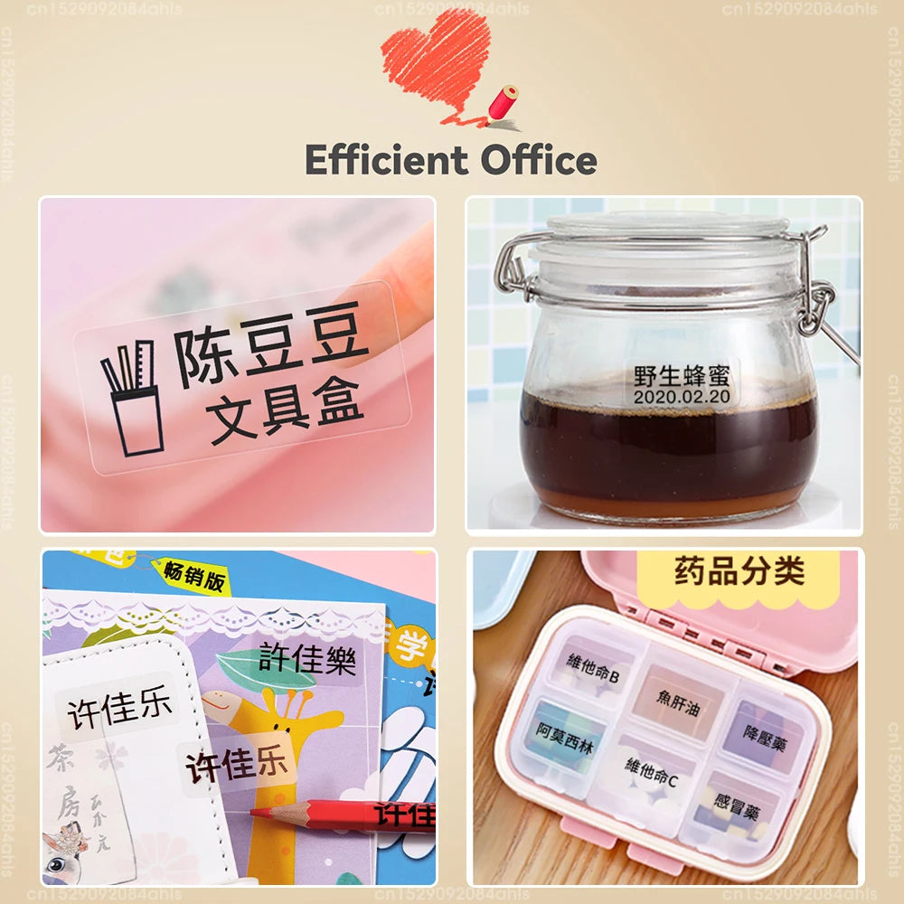 Wireless Bluetooth Label Printer Portable Thermal Printer Similar as D11 D110 D101 Labeling Machine Mini Label Maker P15 Sticker