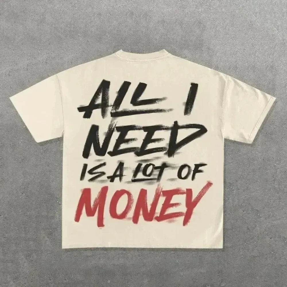Ins Streetwear Y2k T Shirt Mens Harajuku Hip Hop Graphic Print Casual Cotton Round Neck TShirt Women Gothic Short Sleeve Tops