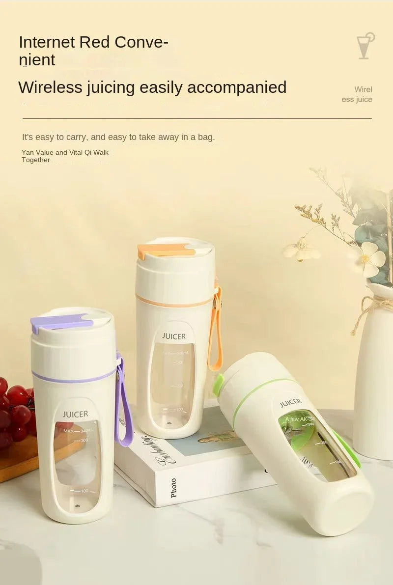 Portable Blender USB Rechargeable Personal Size Blender Juicer Machines Cup For Smoothies And Shakes Mini Fruit Mixer Cup