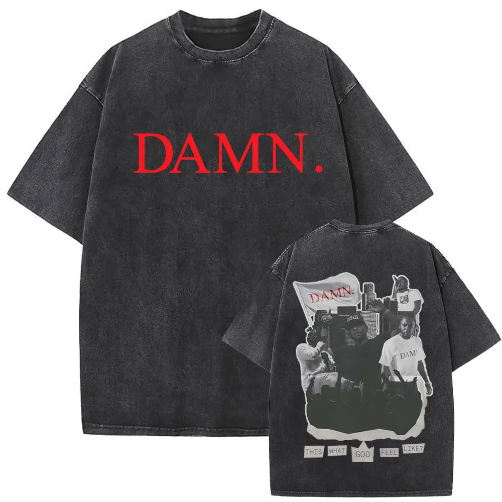 ck Lamar ThLimited Rapper Kendriey Not Like Us Washed Vintage T-shirt Summer Men Women Hip Hop Oversized Street Crewneck T Shirt
