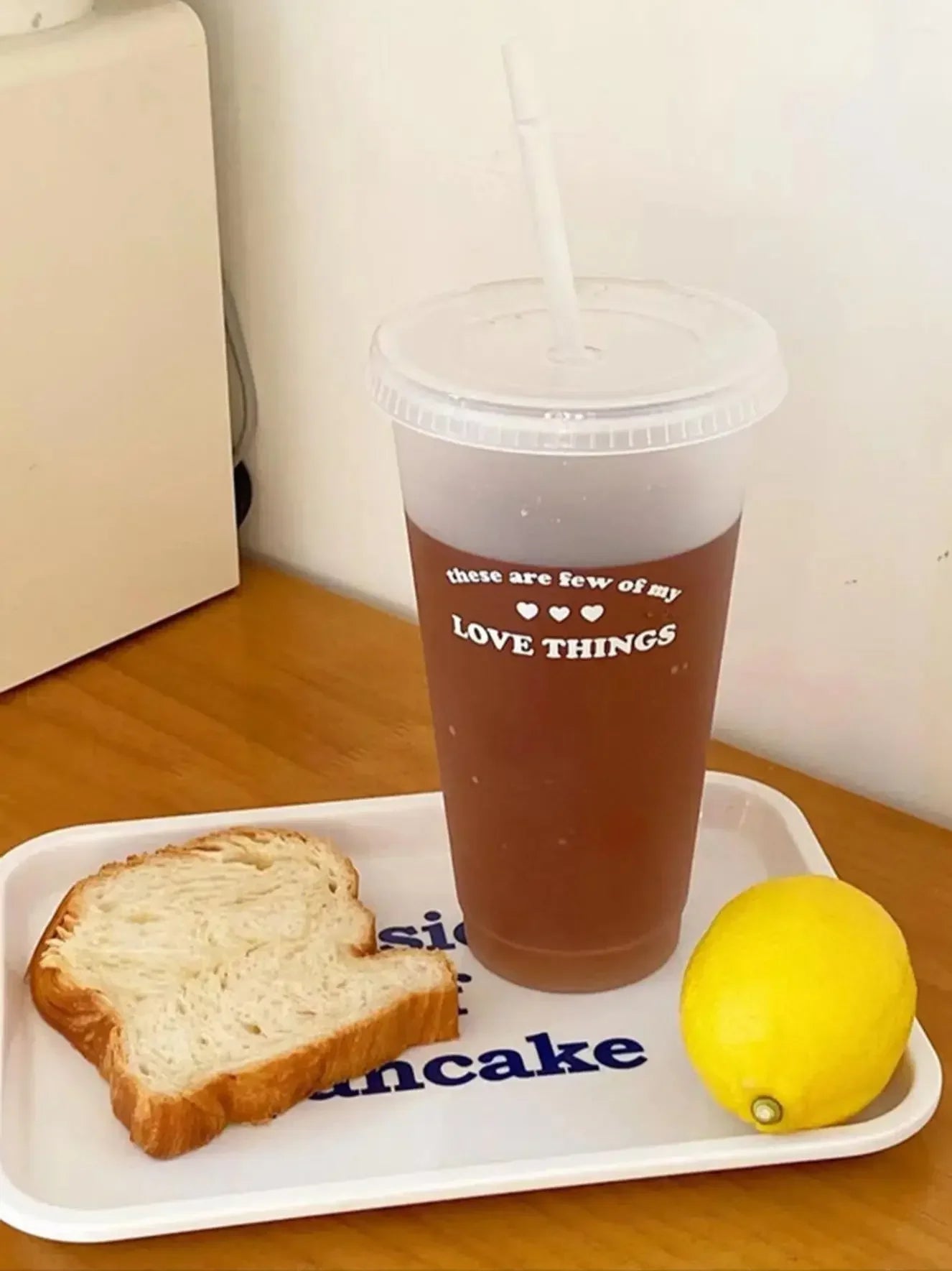 1pc-480ml/700ml Portable Reusable Plastic Straw Cup Large Capacity Handy Cup Drinking Juice Coffee Milk Tea Drinks Summer