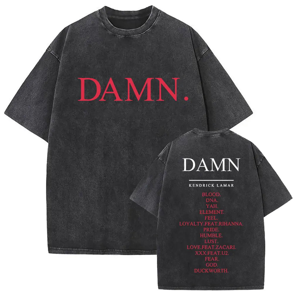ck Lamar ThLimited Rapper Kendriey Not Like Us Washed Vintage T-shirt Summer Men Women Hip Hop Oversized Street Crewneck T Shirt