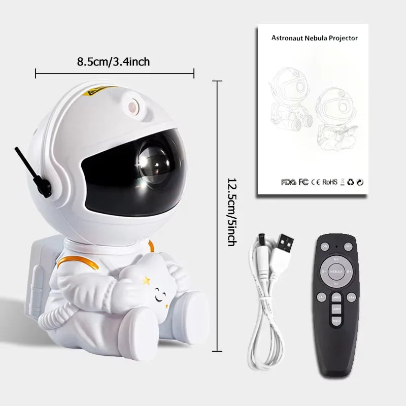 Creative astronaut star projection light full of star projection atmosphere light Astronaut birthday gift colorful star light