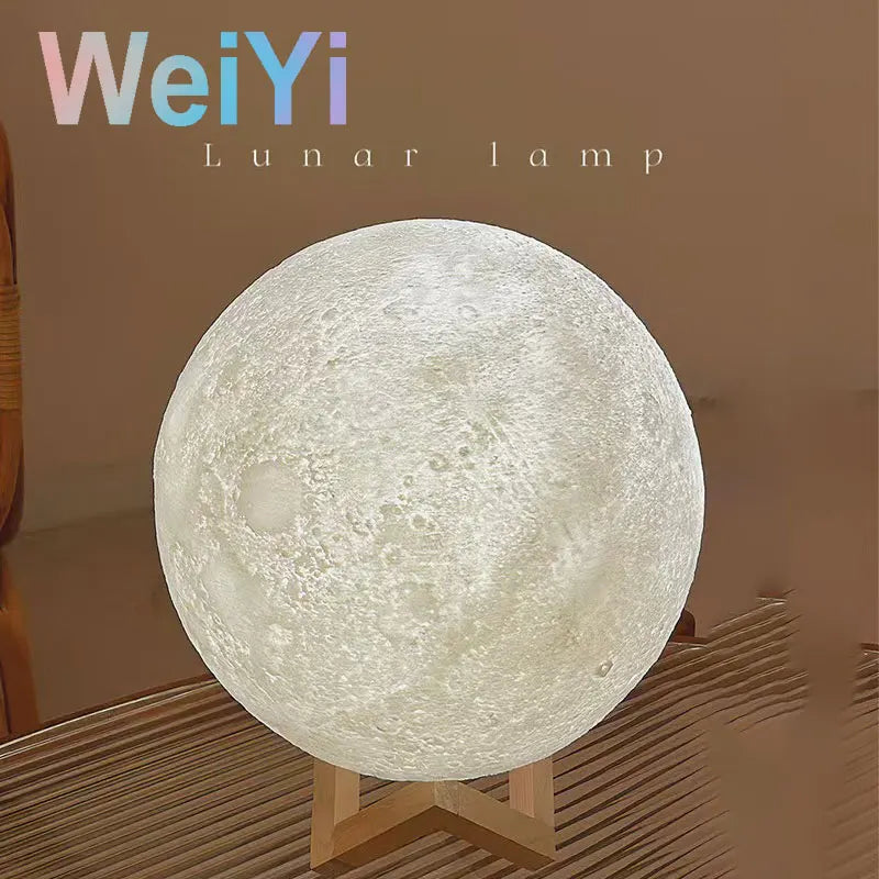 LED moon light galaxy light, DIY moon night light with plastic bracket, girl, boy, kids birthday gift, bedroom decoration night