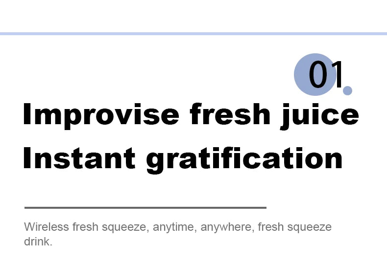 Portable Juicer Cup Smoothie Blender 6 Blade Blender Bottle Household Fruit Juicer Cup USB Rechargeable Juicer Kitchen Tool