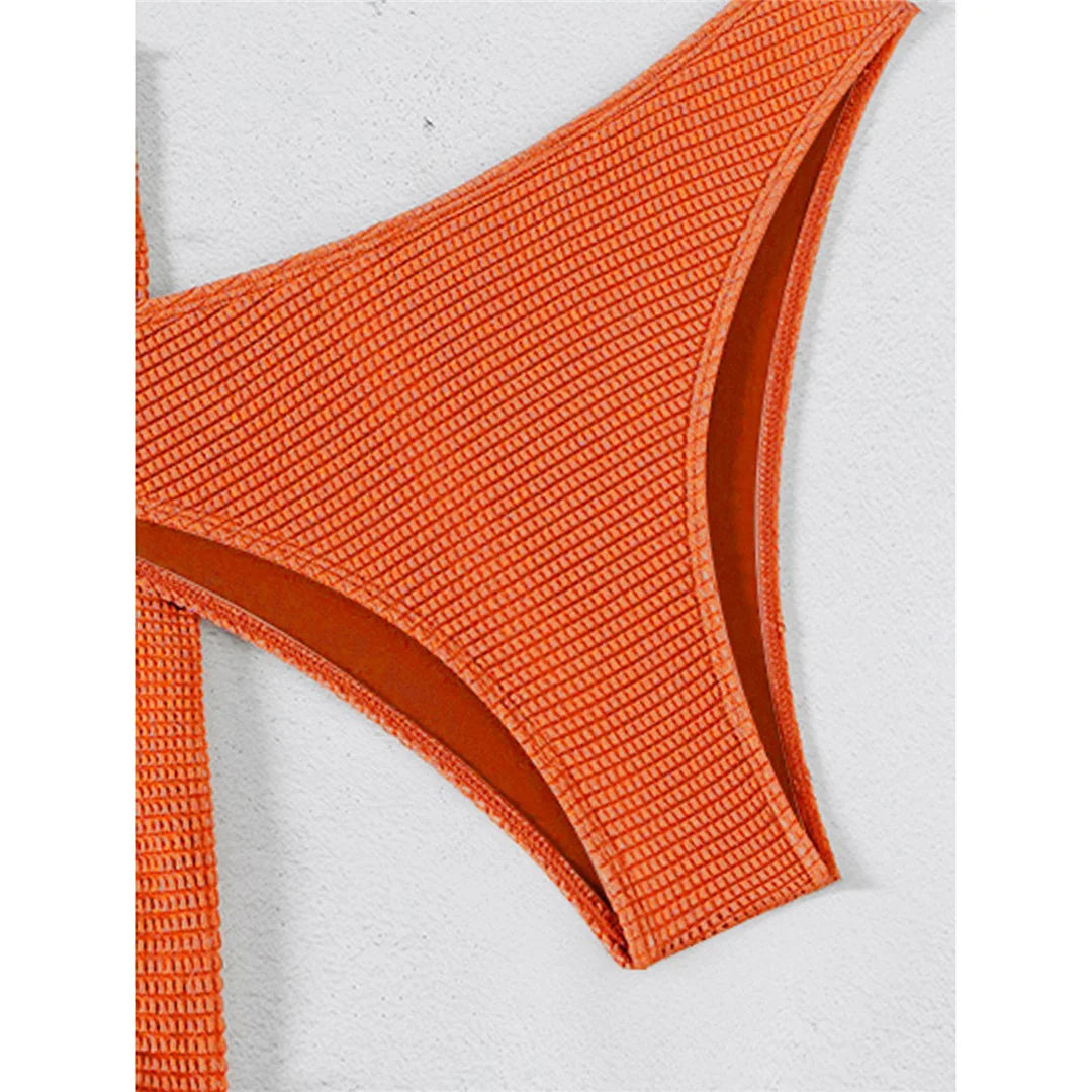 5 Colors With Skirt Bandeau Bikini Female Swimsuit Women Swimwear Three-pieces Bikini set Padded Bather Bathing Suit Swim V6624