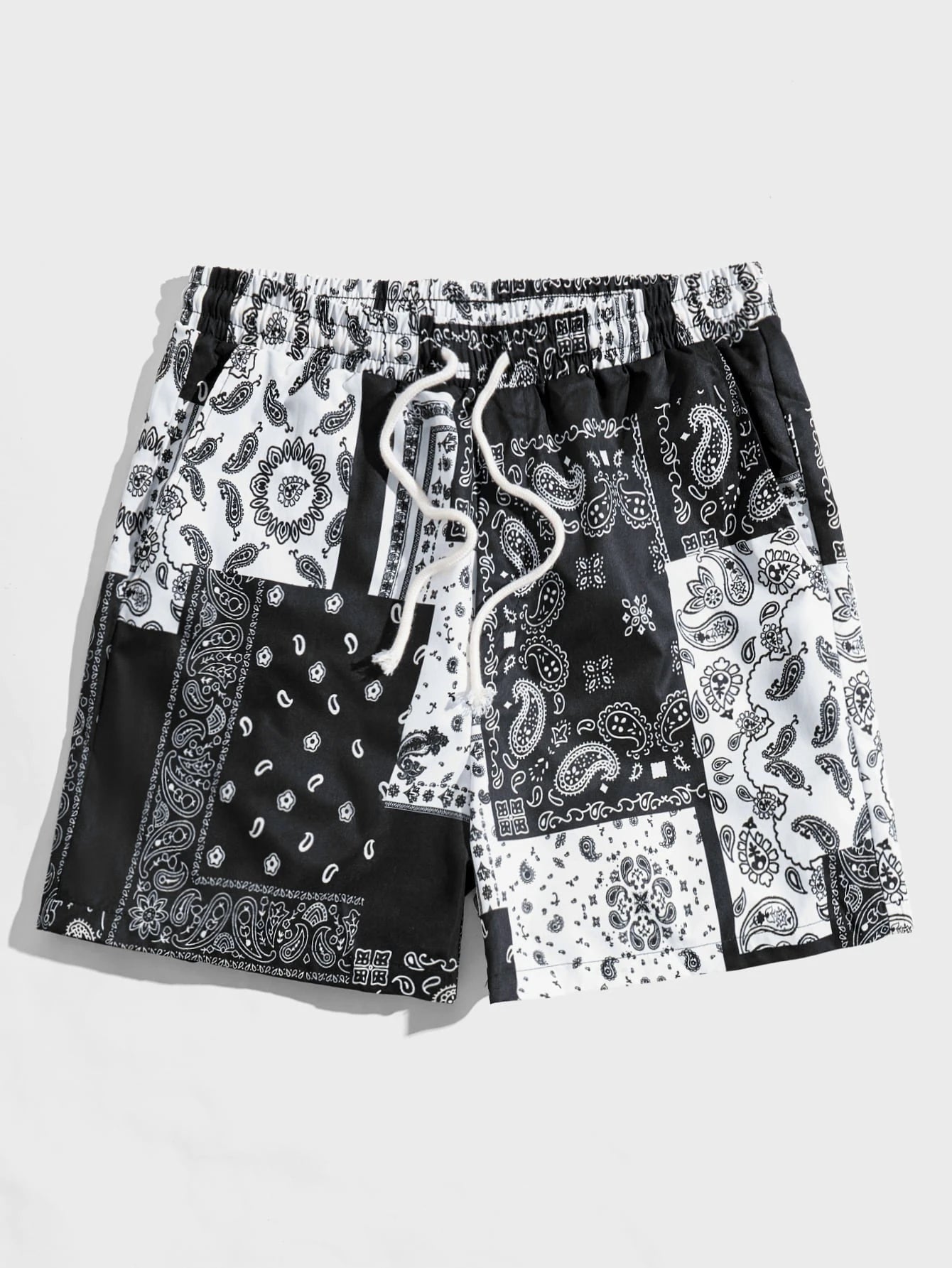 Trend Bandana Graphic Beach Short for Men Summer Fashion 3D Printed Swim Trunks Loose Casual Streetwear Hawaiian Short Pants