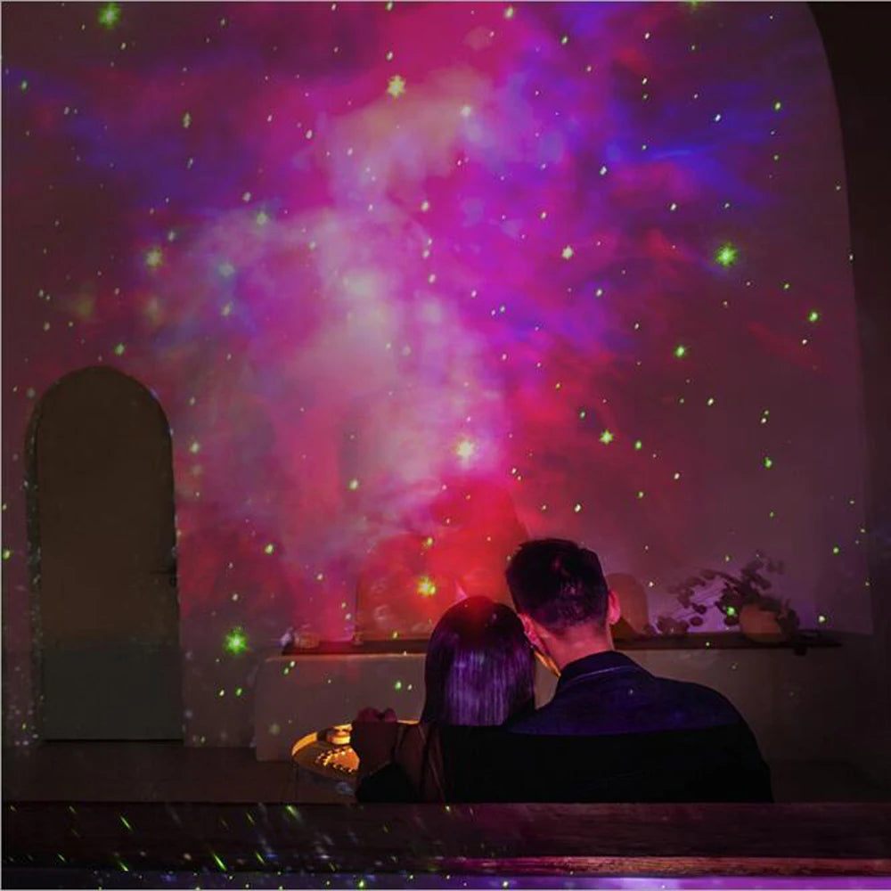 Astronaut Led Galaxy Projector Night Lights Sky Laser Star Nebula Projection Desk Lamps For Bedroom Decoration Atmospher Light