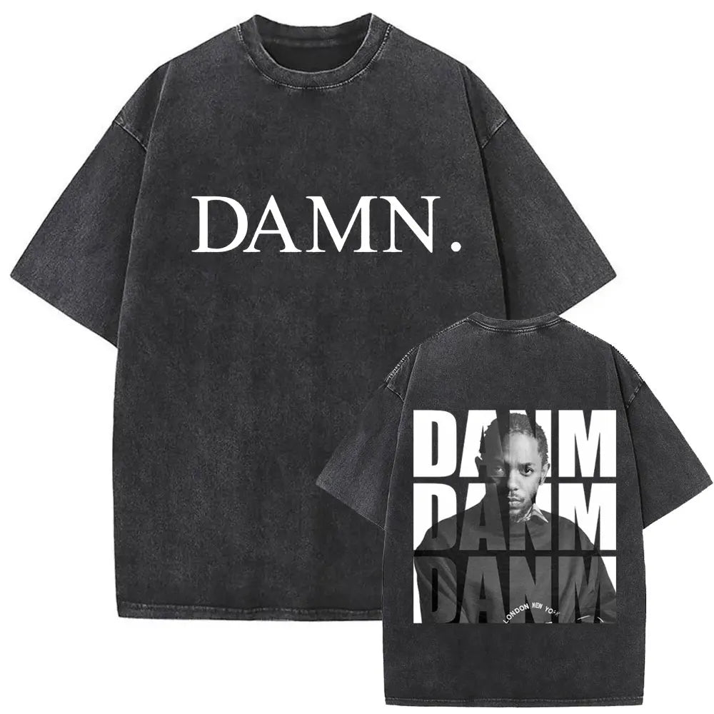 ck Lamar ThLimited Rapper Kendriey Not Like Us Washed Vintage T-shirt Summer Men Women Hip Hop Oversized Street Crewneck T Shirt