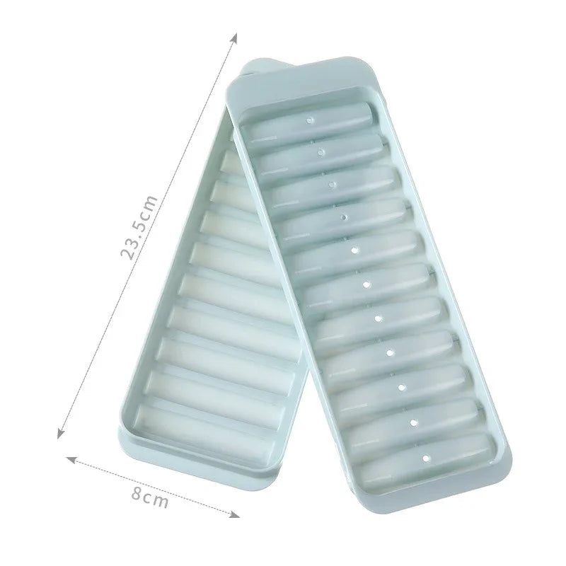 Creative Silicone Ice Cube Molds Reusable 11 Grids Freezing Mould Long Stick Shape Mold Drink Wine Juice Chilled Kitchen Gadgets