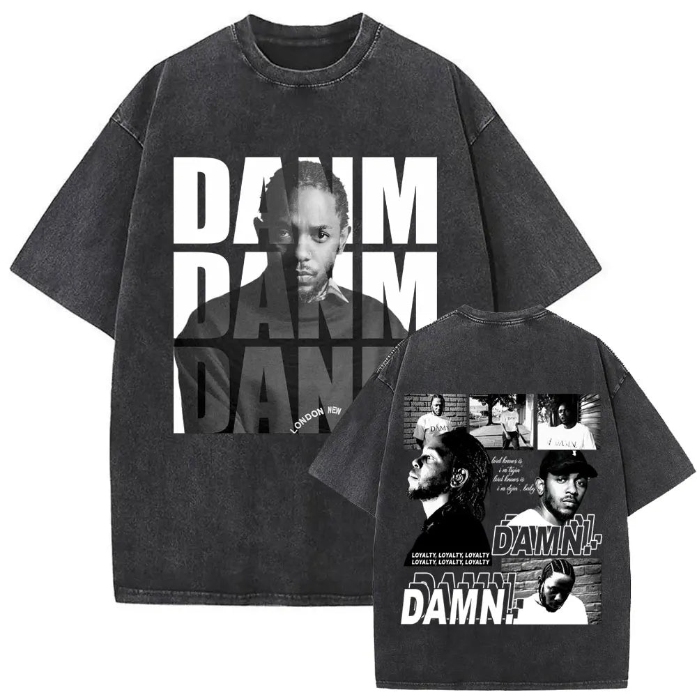 ck Lamar ThLimited Rapper Kendriey Not Like Us Washed Vintage T-shirt Summer Men Women Hip Hop Oversized Street Crewneck T Shirt