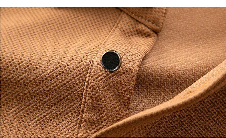 High quality long sleeve men's polo shirt with autumn personalized flip collar fashionable luxury design top casual Paul T-shirt