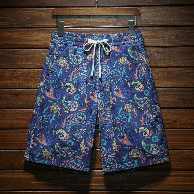 Summer Board Shorts Man Thin Cool Breathable Outdoor Pants Handsome Personality Fashion Printed Loose All-Match Casual Shorts