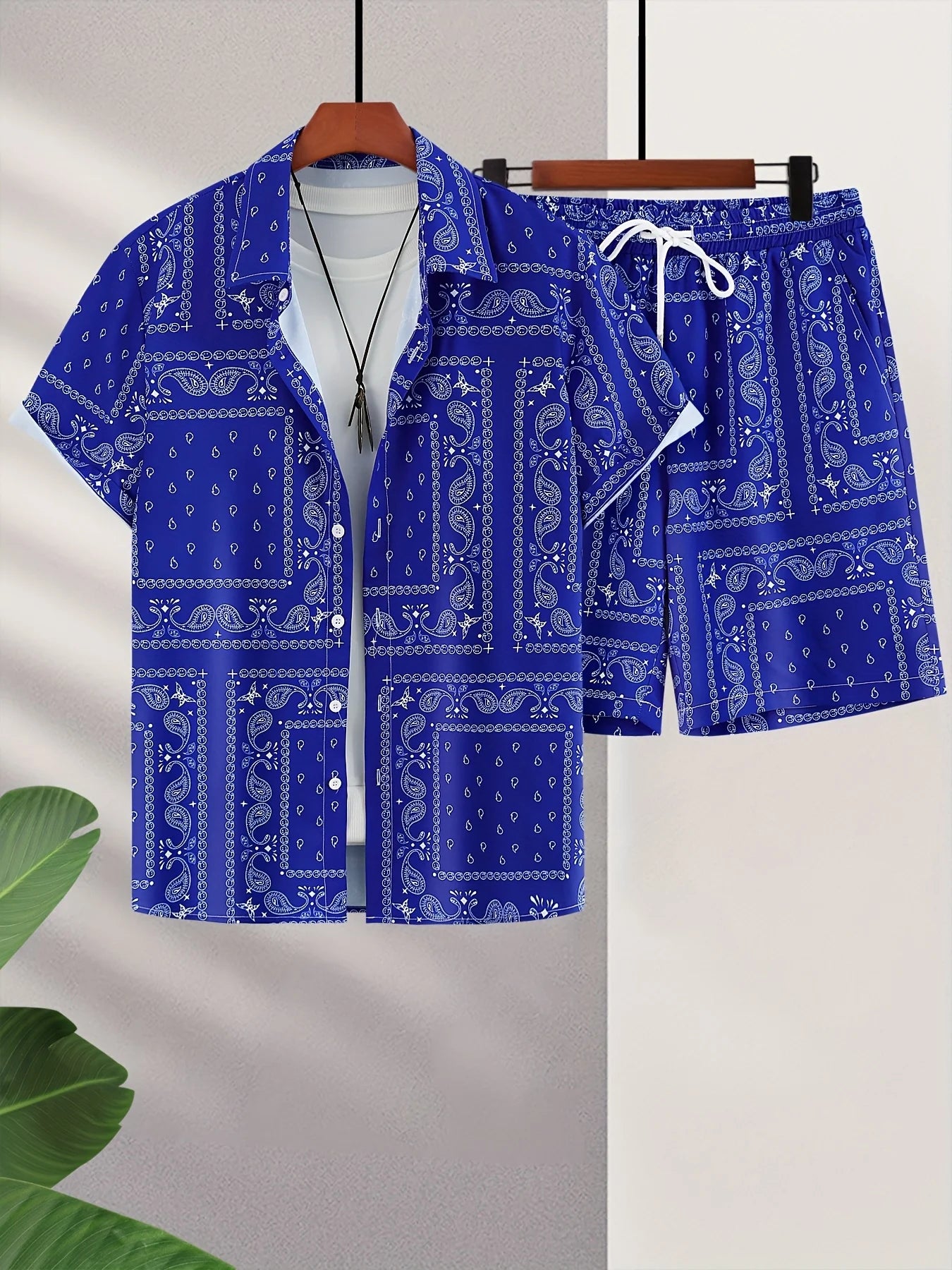 Trend Bandana Graphic Beach Short for Men Summer Fashion 3D Printed Swim Trunks Loose Casual Streetwear Hawaiian Short Pants