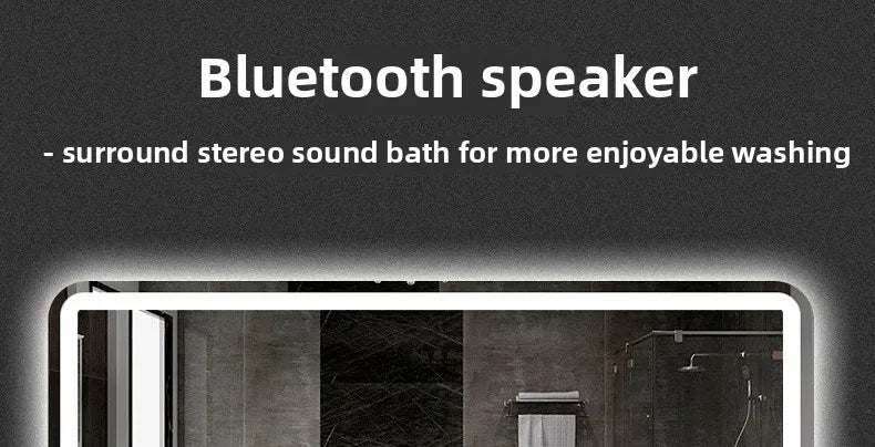Bathroom Smart Mirror Toilet Toilet Toilet Mirror LED Light Mirror Makeup Defogging Human Body Induction Touch Screen Smart