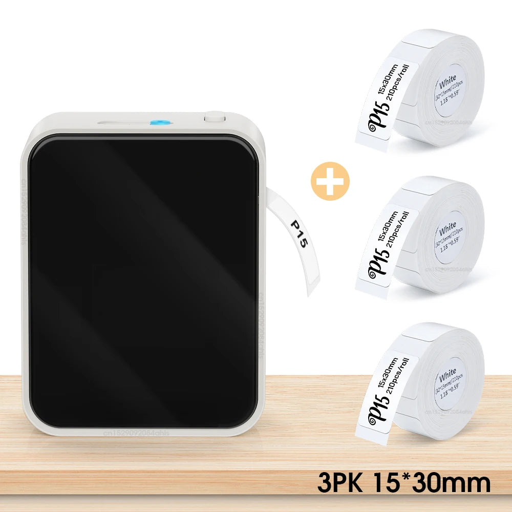 Wireless Bluetooth Label Printer Portable Thermal Printer Similar as D11 D110 D101 Labeling Machine Mini Label Maker P15 Sticker