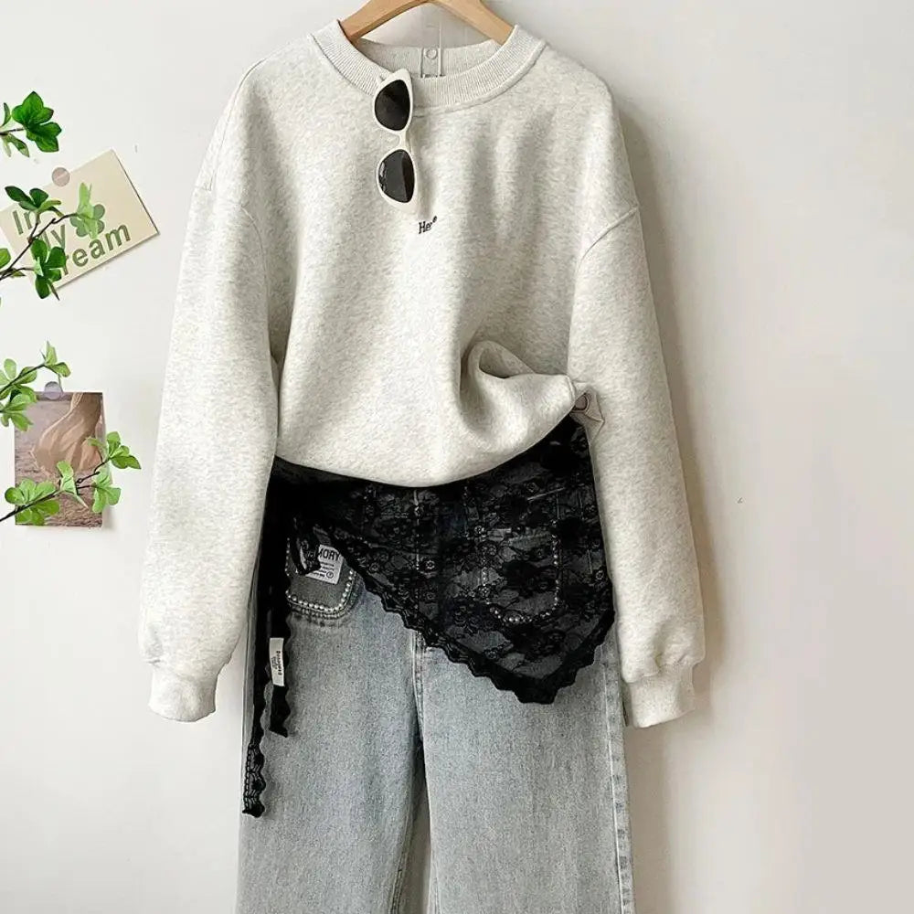 Y2K Stacked Lace Half Skirt Women Lace Tulle Bandage Skirt Layering Small Butt Curtain Short Skirt Flower Triangle Hair Scarf