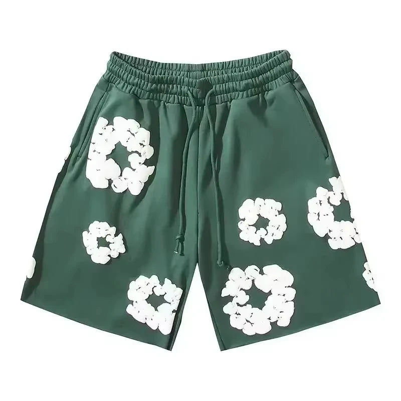 2025 Summer Fashion Pants Men Women Clothes America Kapok Floral Pants Breathable Quick-Drying Best Trendy Daily Casual Shorts