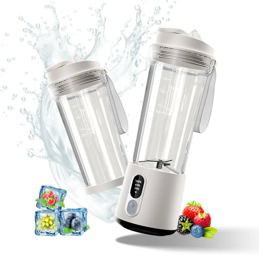 New 180W Portable Juicer Dual-use Juice Cup USB 4000mAh Battery Outdoor Fresh Fruit Blender 4 Blade Smoothie Juices Cup Blender