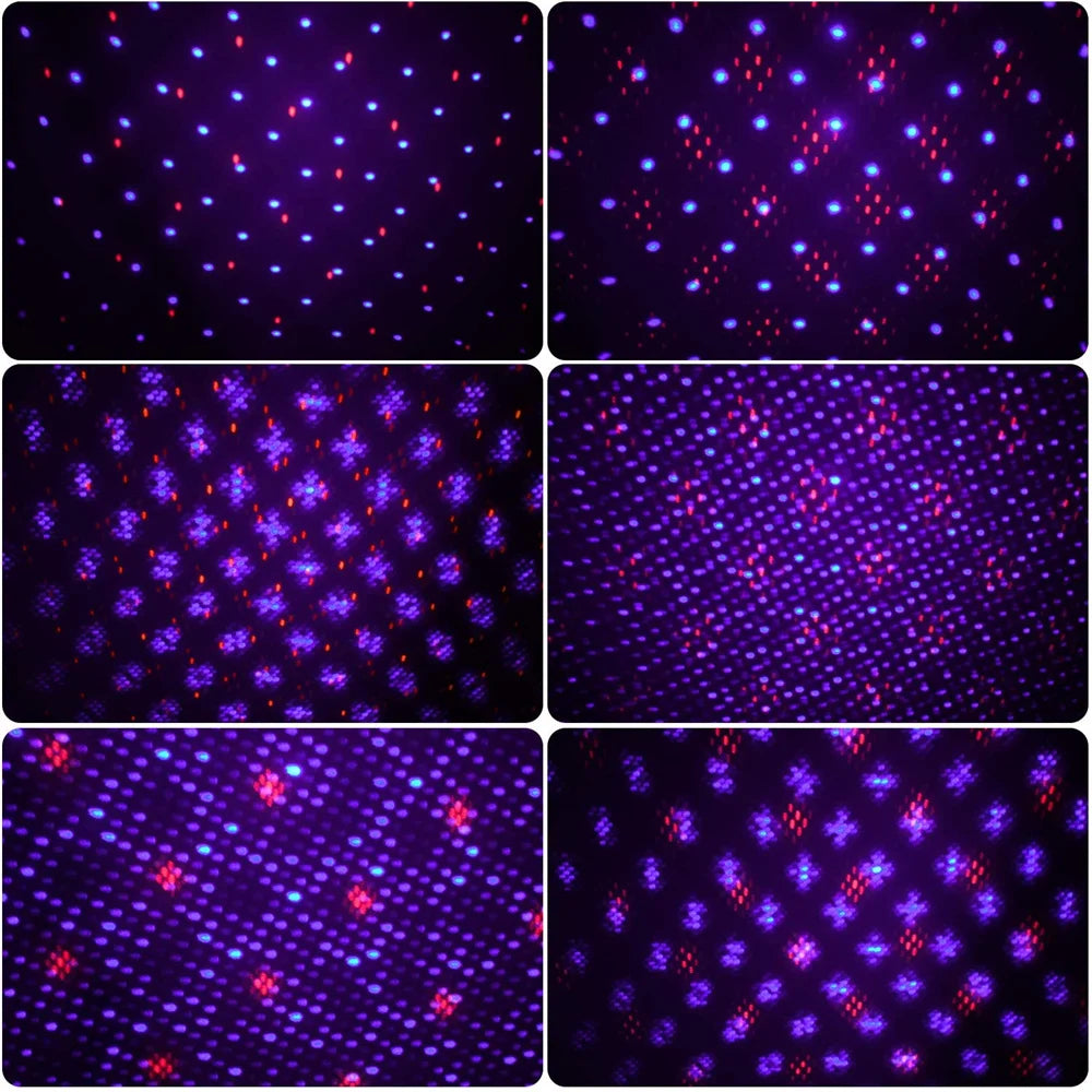 USB Dual Head LED Starry Sky Night Light USB Powered Galaxy Star Projector Atmosphere Lamp For Auto Car Roof Room Ceiling Decor