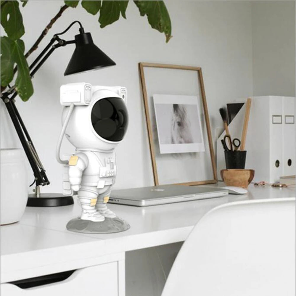 Astronaut Led Galaxy Projector Night Lights Sky Laser Star Nebula Projection Desk Lamps For Bedroom Decoration Atmospher Light