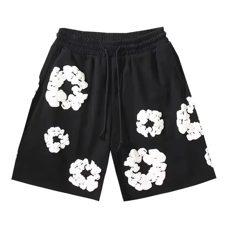 2025 Summer Fashion Pants Men Women Clothes America Kapok Floral Pants Breathable Quick-Drying Best Trendy Daily Casual Shorts