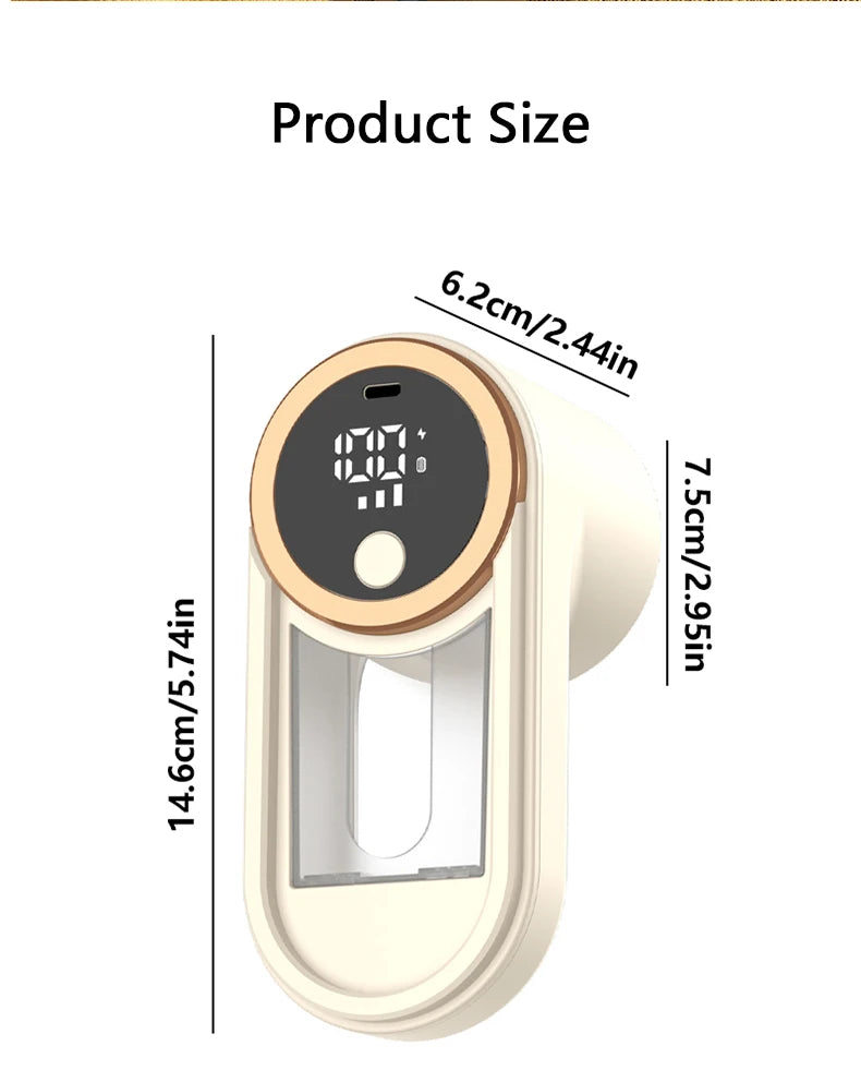 ONEKA Rechargeable Fabric Shaver Lint Remover Sweater Defuzzer Lints Fuzzs Pills Pilling Trimmer for Clothes Furniture Gift Idea