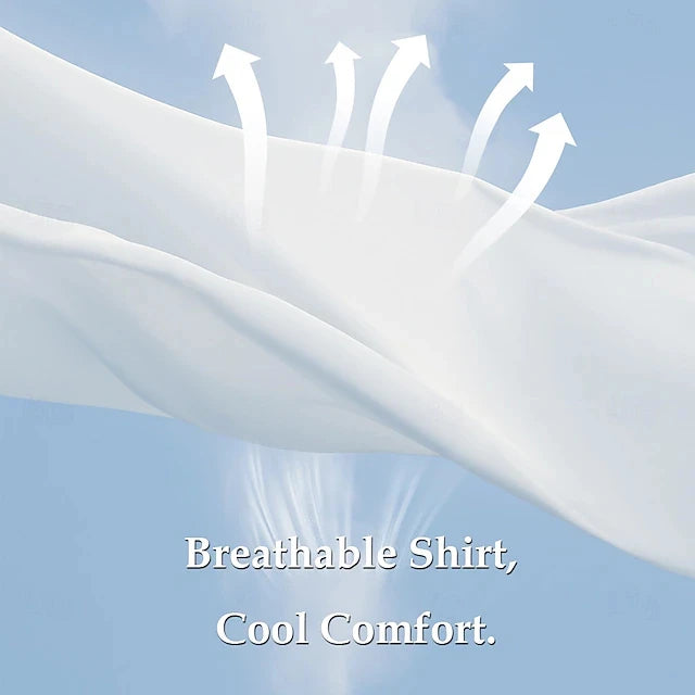 Beach Men's Lapel Shirt Summer Short Sleeve Outdoor Everyday Shirt Tops Landscape Printed Pattern OverSize Loose Men Clothing