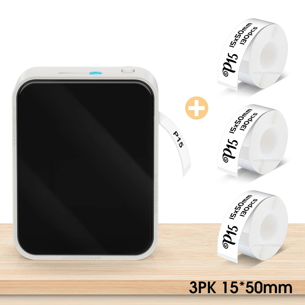 Wireless Bluetooth Label Printer Portable Thermal Printer Similar as D11 D110 D101 Labeling Machine Mini Label Maker P15 Sticker