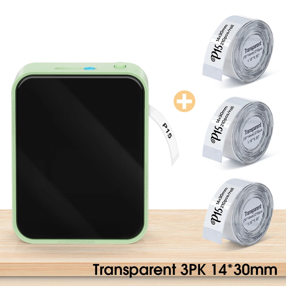 Wireless Bluetooth Label Printer Portable Thermal Printer Similar as D11 D110 D101 Labeling Machine Mini Label Maker P15 Sticker