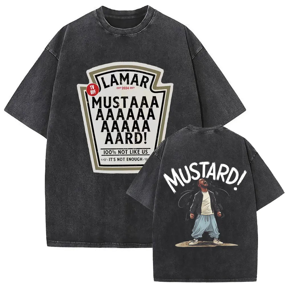 ck Lamar ThLimited Rapper Kendriey Not Like Us Washed Vintage T-shirt Summer Men Women Hip Hop Oversized Street Crewneck T Shirt