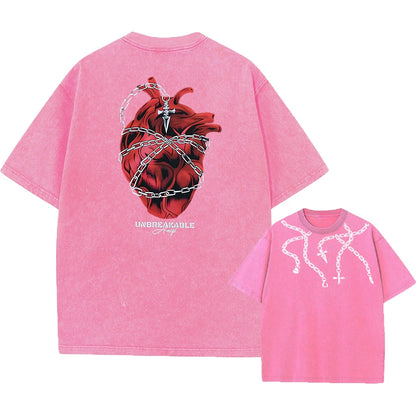 Anime Hunter X Hunter Washed Tshirt Graphic Hip Hop Vintage T Shirt Men Women Harajuku Cotton Casual Short Sleeve Tshirt